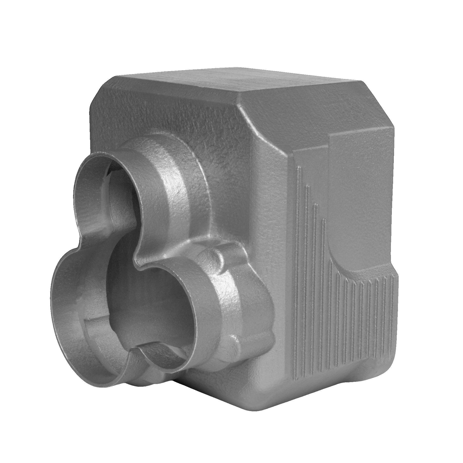 Precision aluminum casting - Cylindrical component with multiple threaded holes