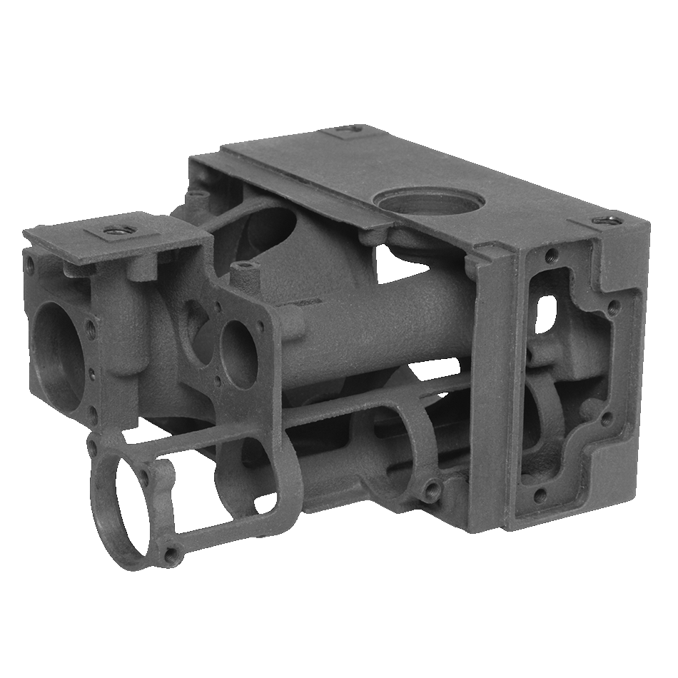Multi-faceted aluminum component with precision-machined surfaces