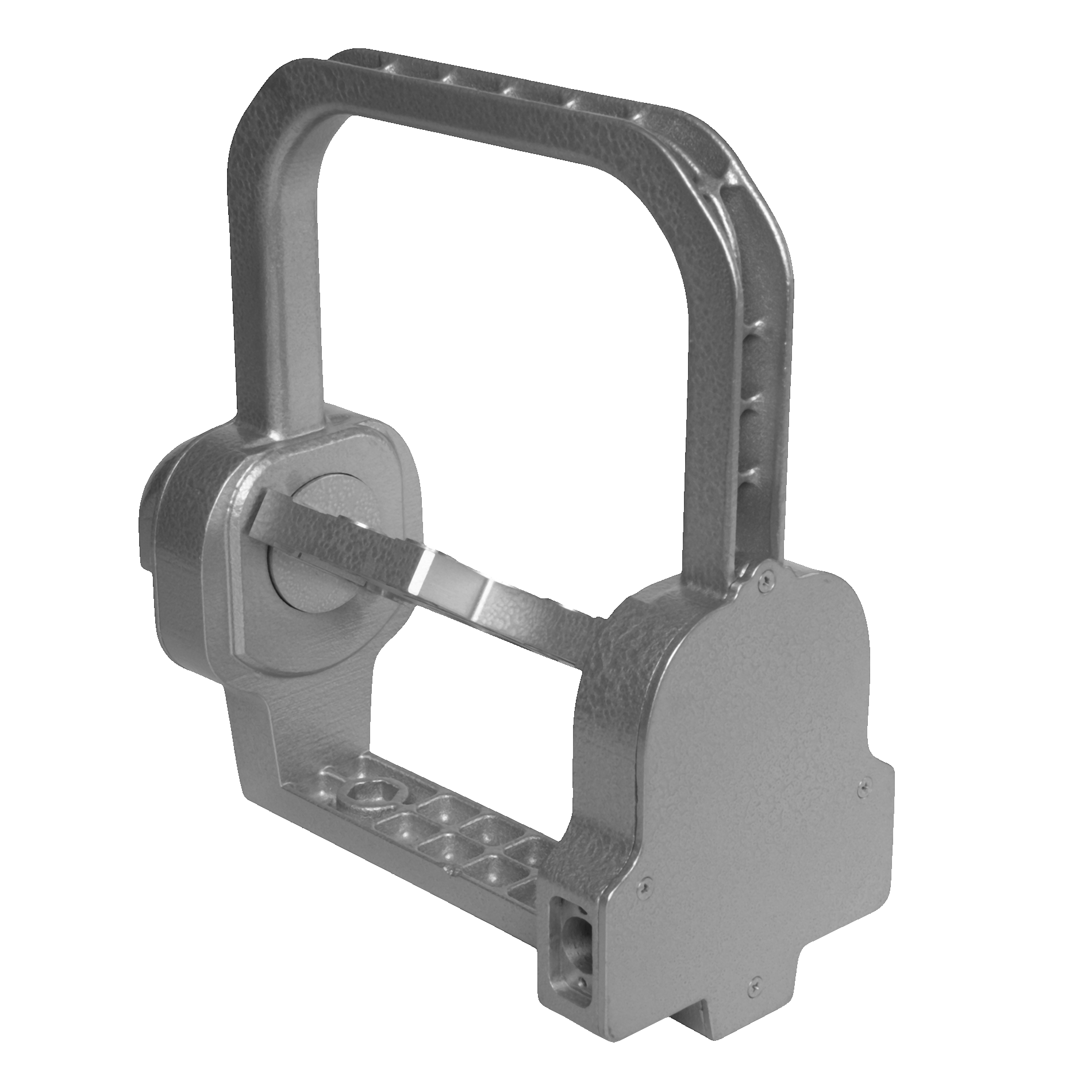 Precision-machined aluminum part with multiple mounting surfaces