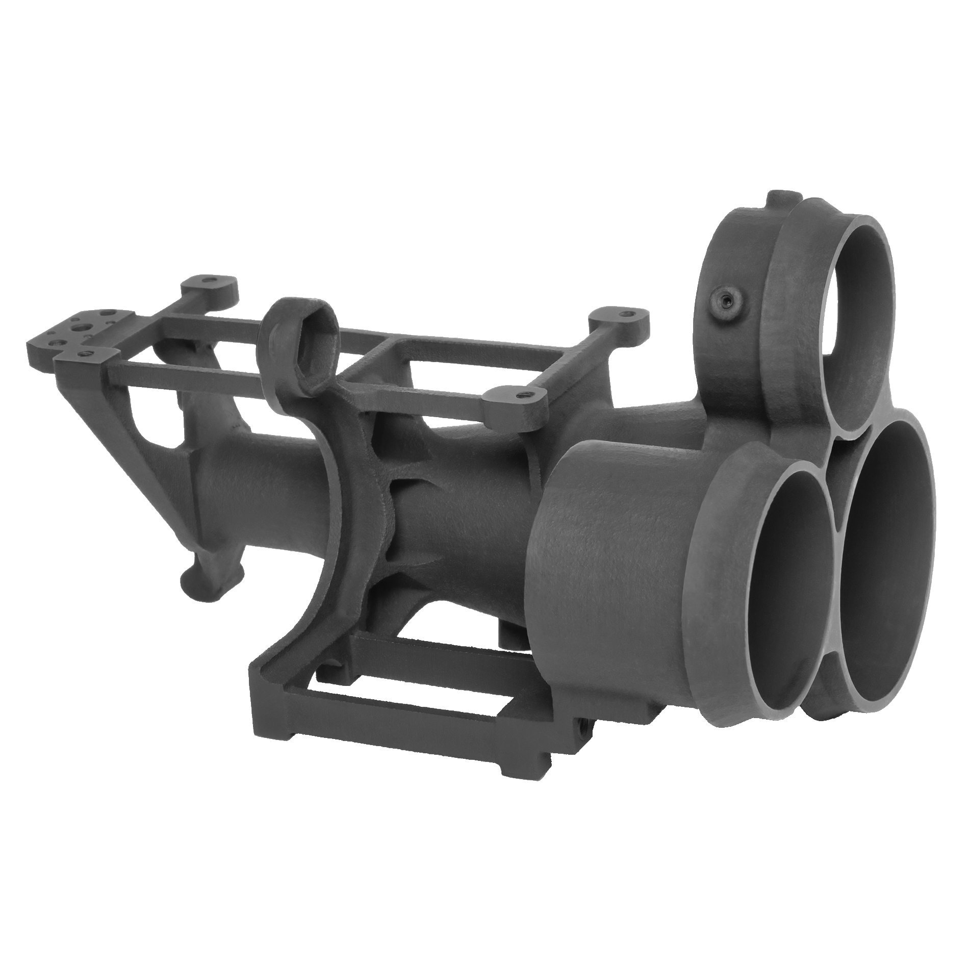 Complete optical device assembly with aluminum housing
