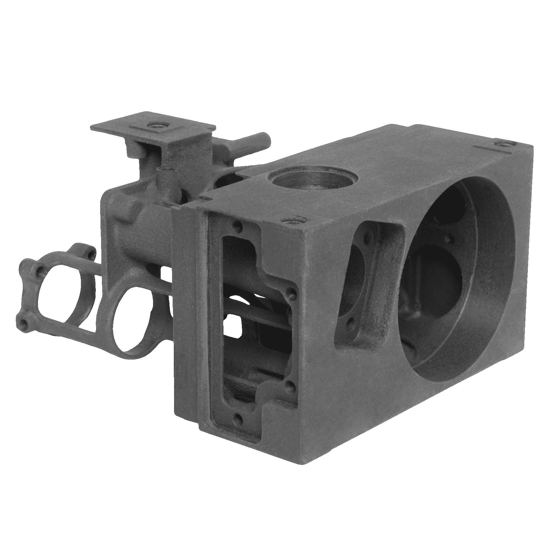 Complexity - Detailed view of precision aluminum part 1000101840